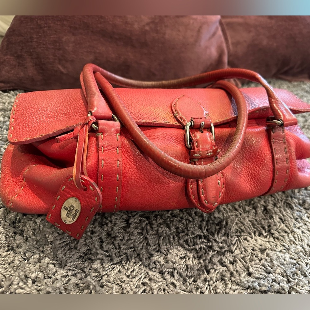 FENDI Selleria/Linda bag Handbag 8BR547 Leather Women